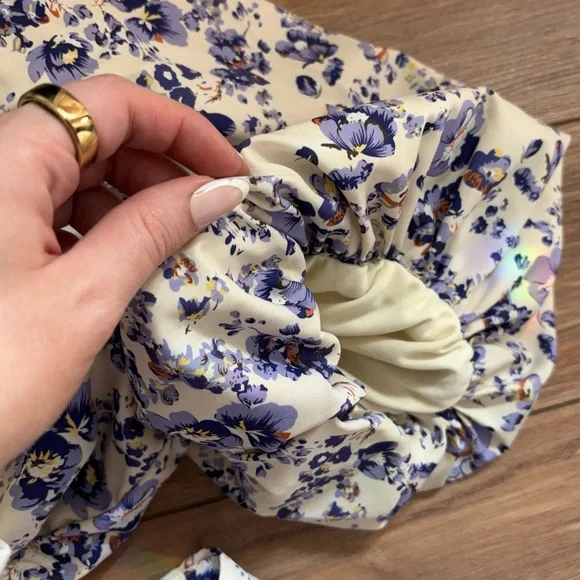 Missguided Floral Purple and White Women's Co-ord Set - Picture 12 of 14